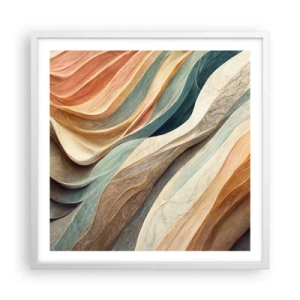 Poster în ramă albă - Momentul dinaintea schimbării - 60x60 cm