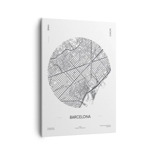 Tablou pe pânză - Anatomia Barcelonei - 50x70 cm