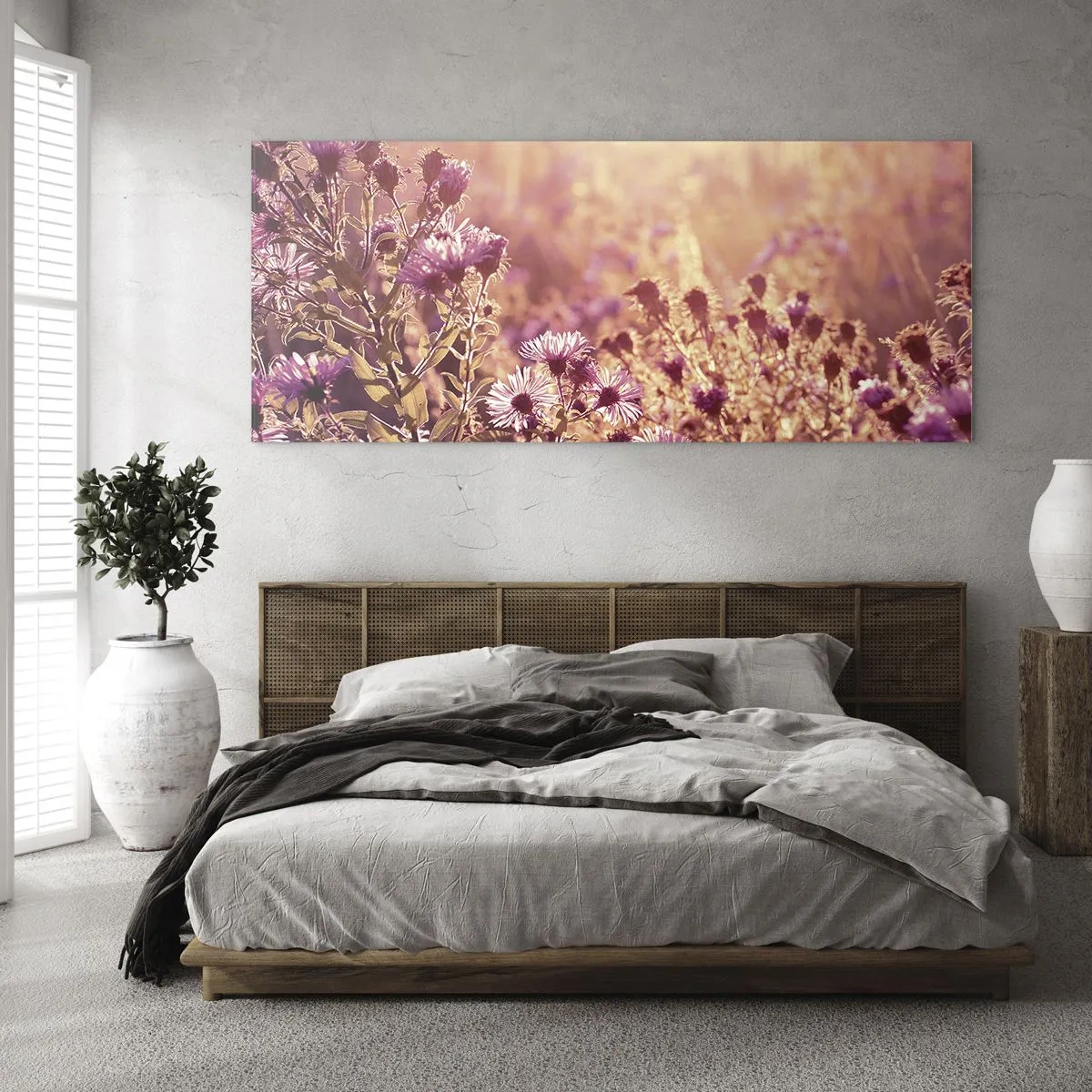 Tablou pe sticlă - Înainte ca vara să plece - 90x30 cm