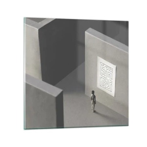 Tablou pe sticlă - Dar unde sunt? - 70x70 cm