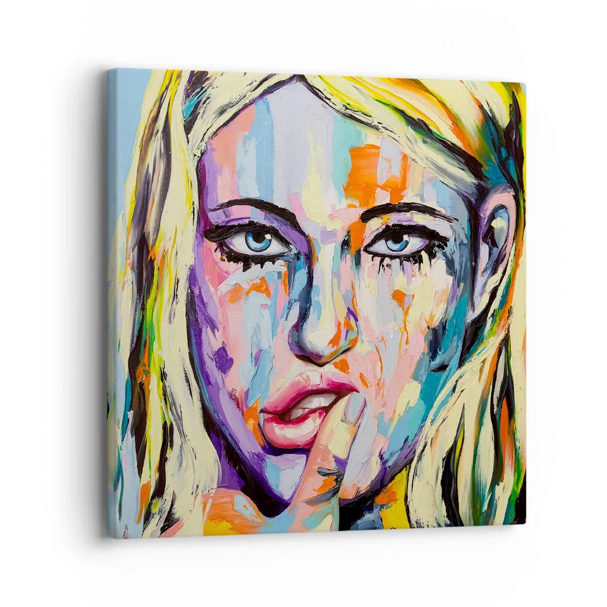 Tablou pe pânză - Privește-o drept în ochi - 30x30 cm