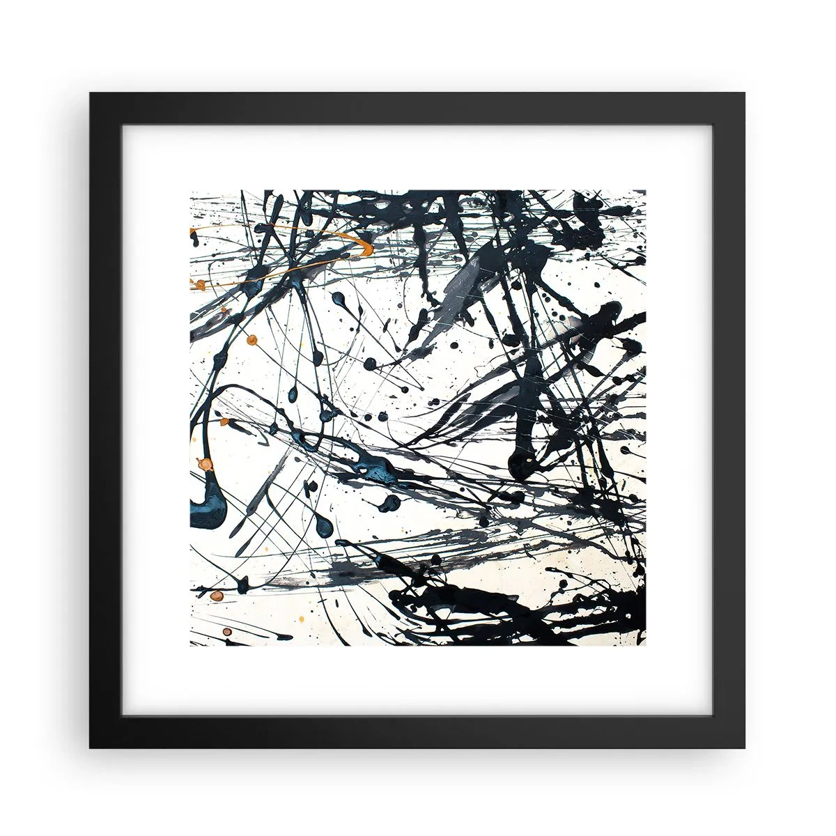 Poster în ramă neagră - Abstracție expresionistă - 30x30 cm