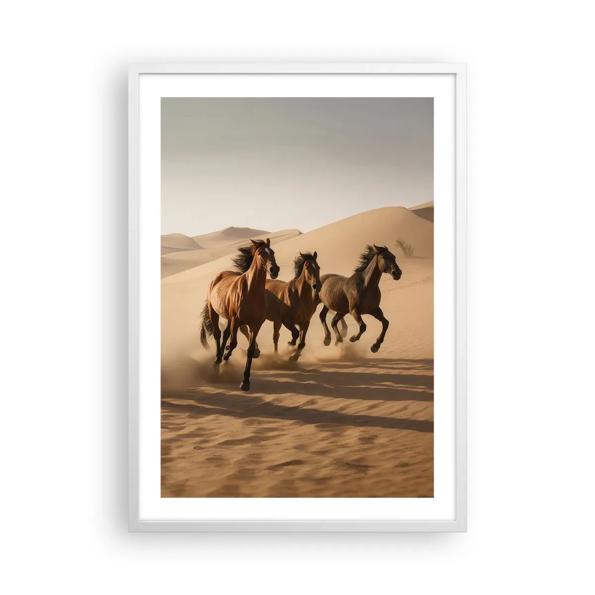 Poster în ramă albă - Liberi ca vântul - 50x70 cm