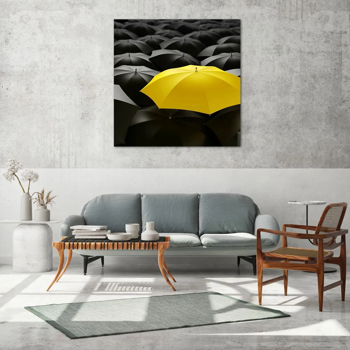 Tablou pe sticlă - La revedere, tristețe - 70x70 cm