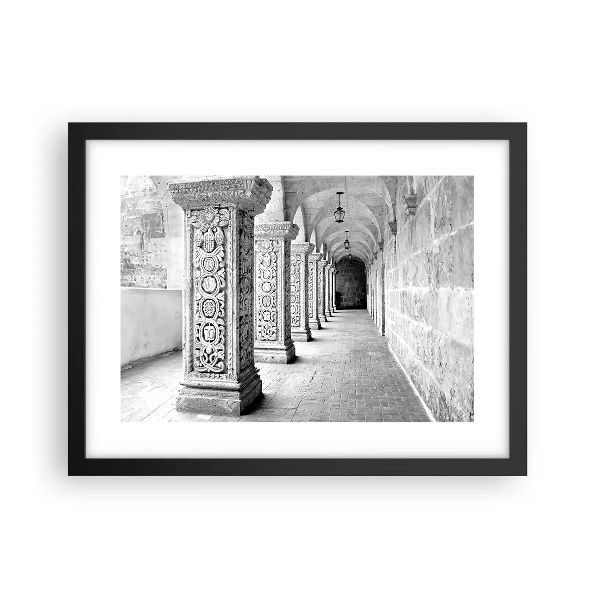 Poster în ramă neagră - Și încotro…? - 40x30 cm