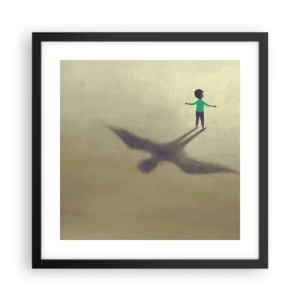 Poster în ramă neagră - Eroul viitorului - 40x40 cm