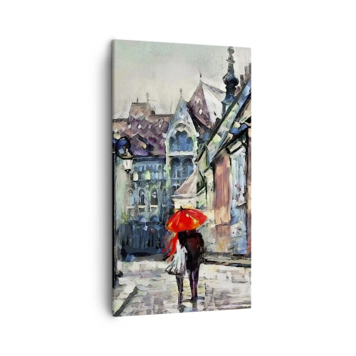 Tablou pe pânză - Ploaie pentru doi - 45x80 cm