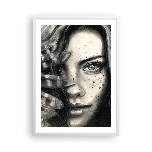 Poster în ramă albă - Frumusețe sălbatică - 50x70 cm