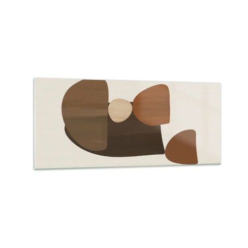 Tablou pe sticlă - Compoziție în bronz - 120x50 cm