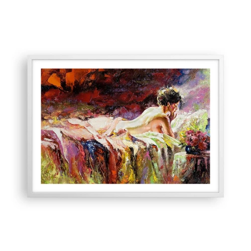 Poster în ramă albă - Venus în gând - 70x50 cm