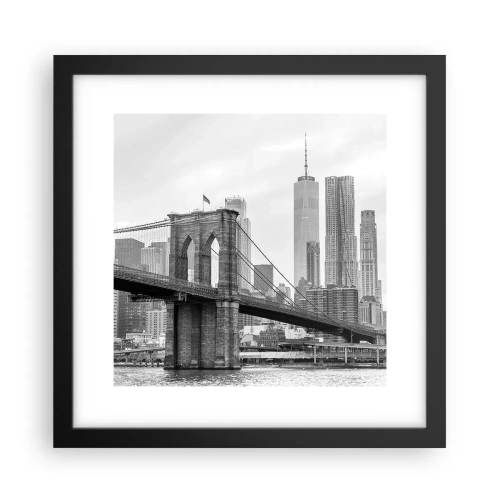 Poster în ramă neagră - New York vibes - 30x30 cm
