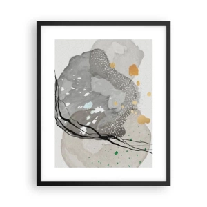 Poster în ramă neagră - Compoziție organică - 40x50 cm