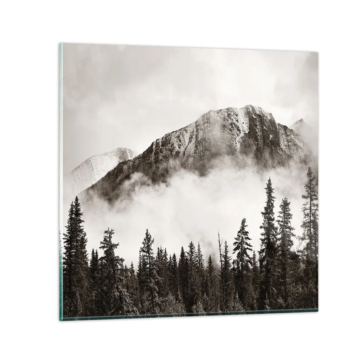 Tablou pe sticlă - Stăpânul de granit - 50x50 cm
