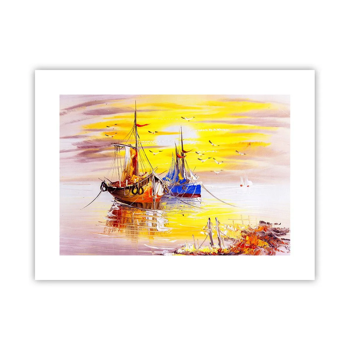 Poster - O binemeritată odihnă în port - 40x30 cm