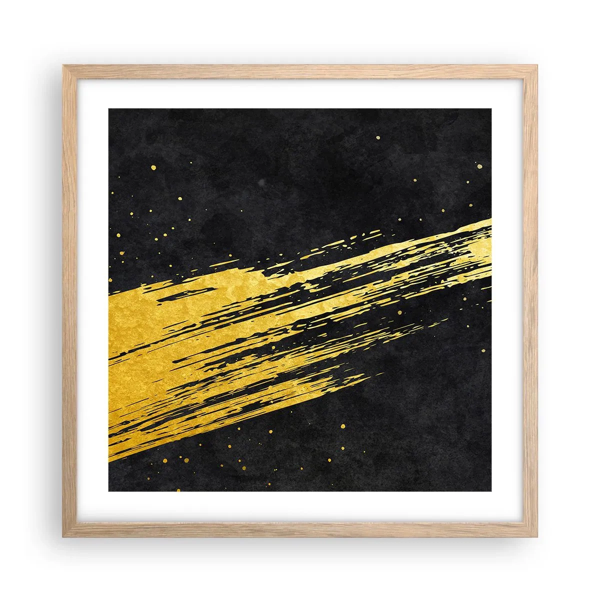 Poster în ramă de stejar deschis - Salt în hiperspațiu - 50x50 cm