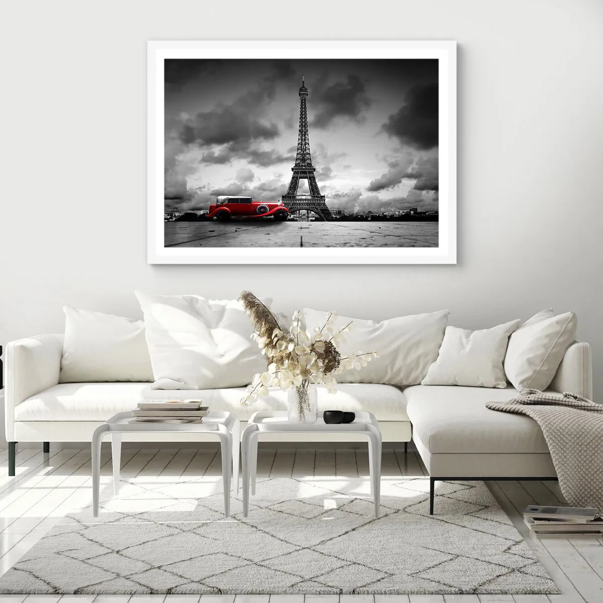 Poster în ramă albă - Nu cu mult timp în urmă, la Paris - 100x70 cm