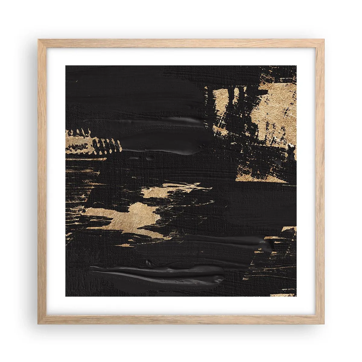 Poster în ramă de stejar deschis - O urmă de atingere - 50x50 cm