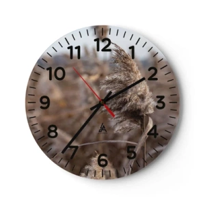 Ceas de perete - Ceas pe sticlă - E timpul să zbori cu vântul - 30x30 cm