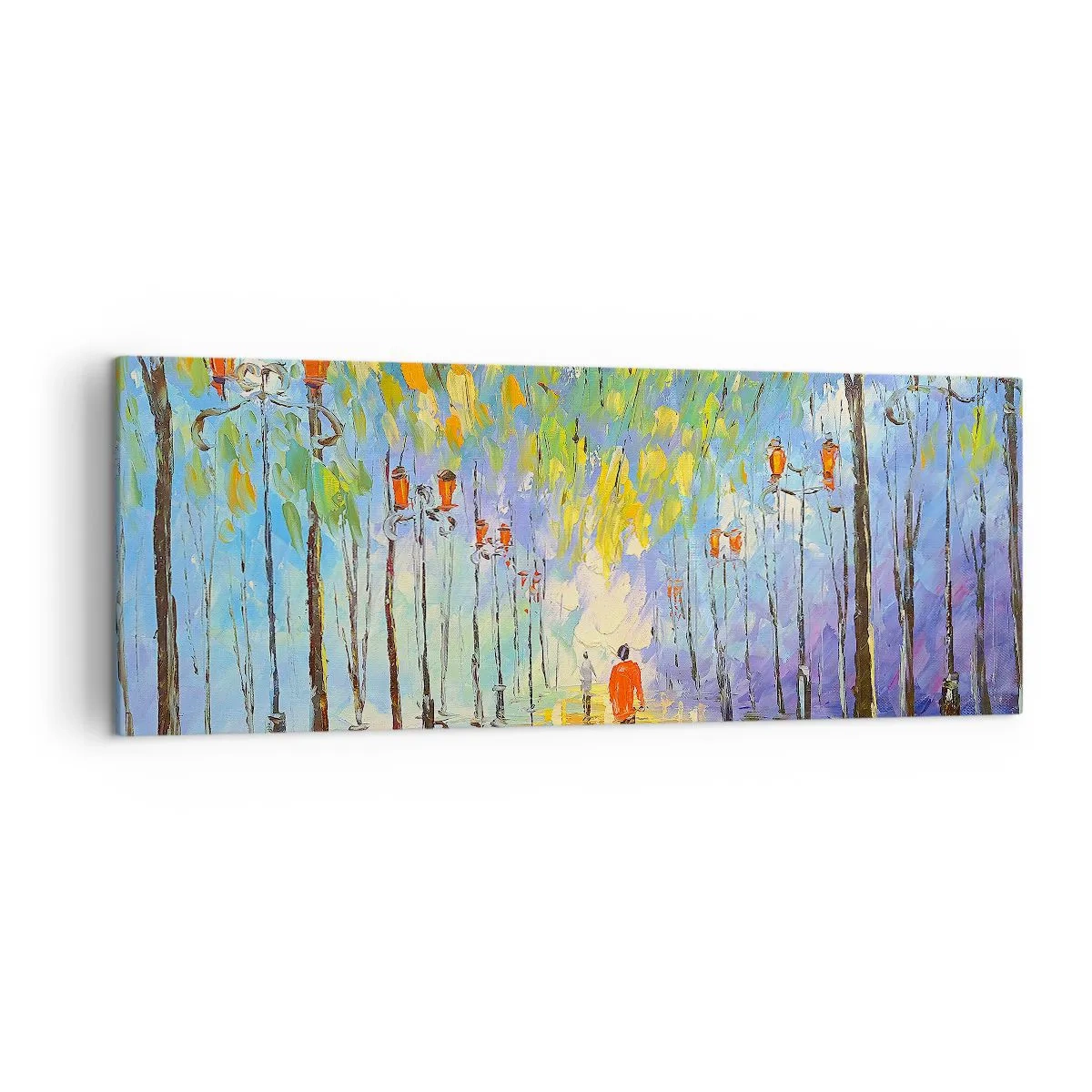 Tablou pe pânză - Cântecul de noapte al ploii - 140x50 cm