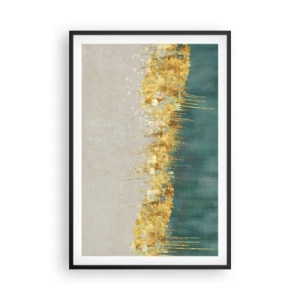 Poster în ramă neagră - Frontiera de aur - 61x91 cm