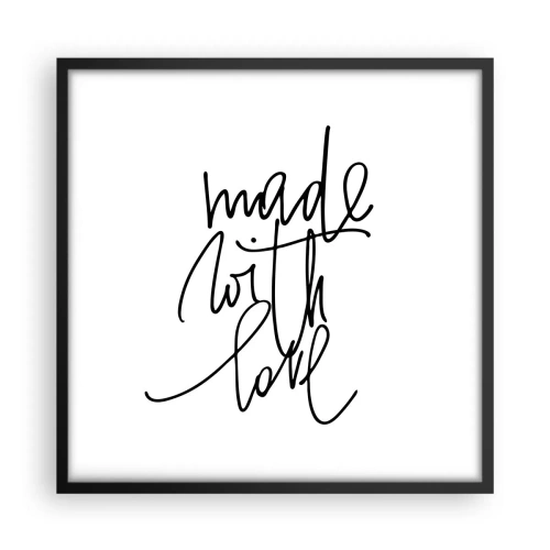 Poster în ramă neagră - Cel mai bun brand - 50x50 cm