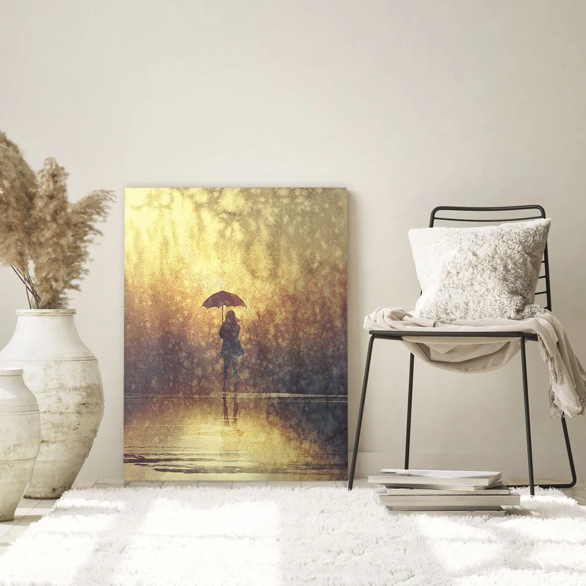 Tablou pe sticlă - Simt că cineva se uită la mine - 50x70 cm