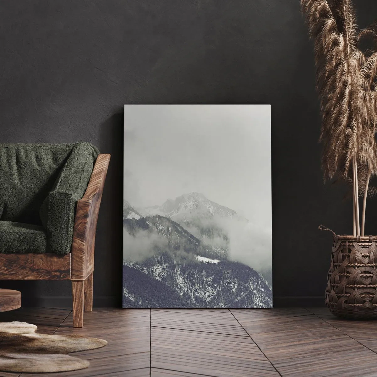 Tablou pe pânză - Valea cețoasă - 55x100 cm