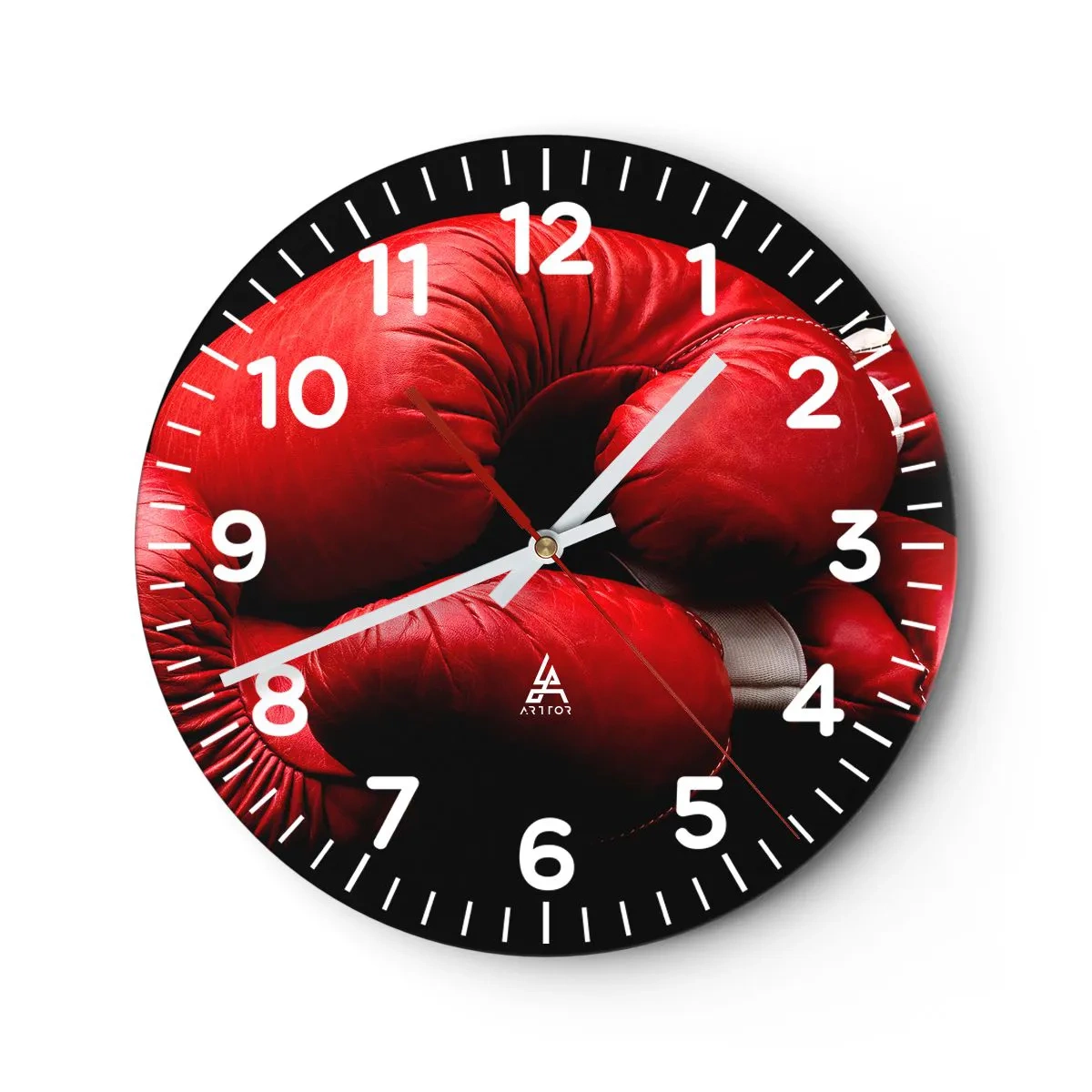 Ceas de perete - Ceas pe sticlă - Emoția bătăliei a trecut - 30x30 cm