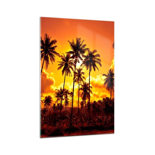 Tablou pe sticlă - Munții ard, pădurile ard - 70x100 cm