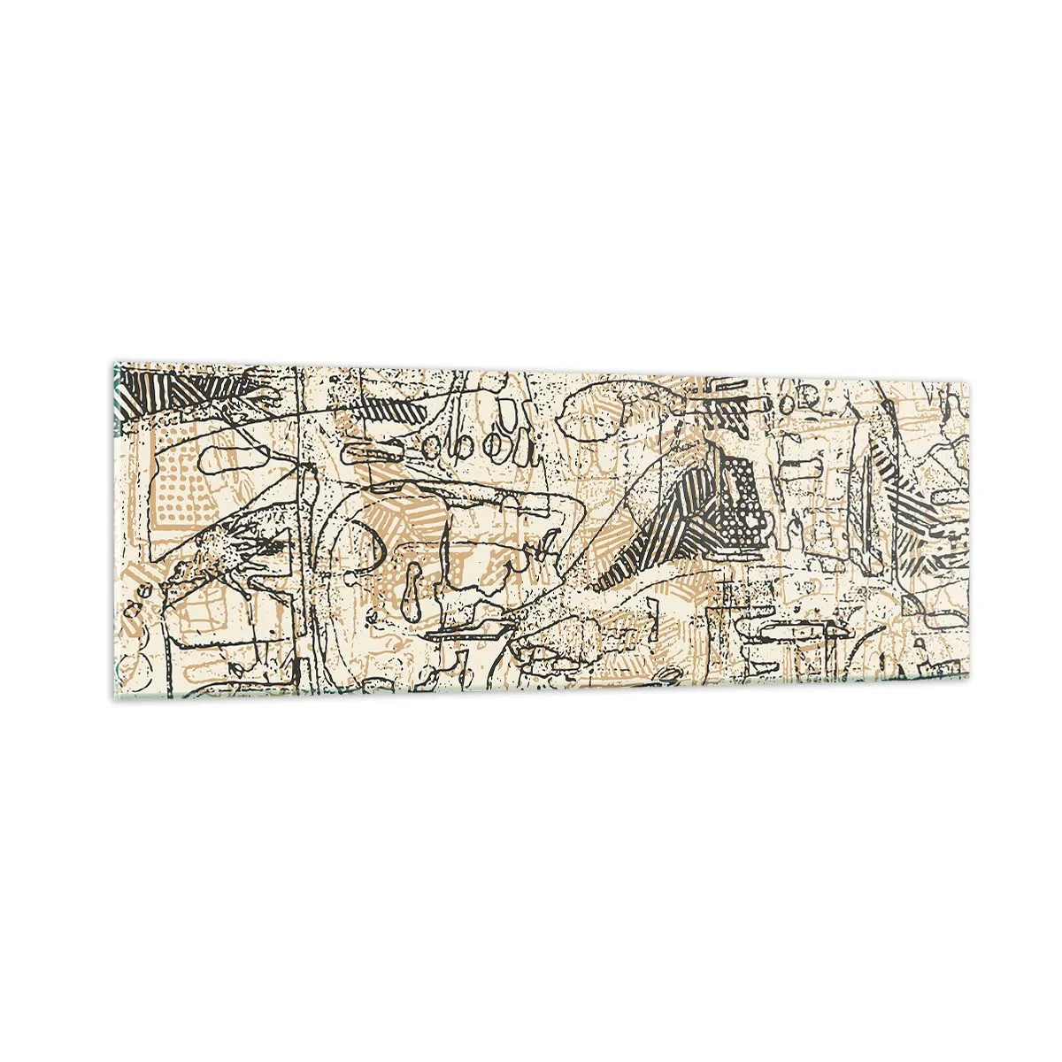 Tablou pe sticlă - Așteaptă să fie descifrat - 90x30 cm