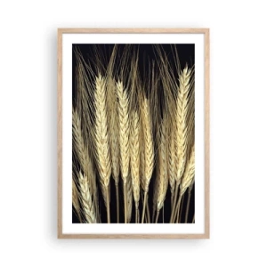 Poster în ramă de stejar deschis - Magie rustică - 50x70 cm