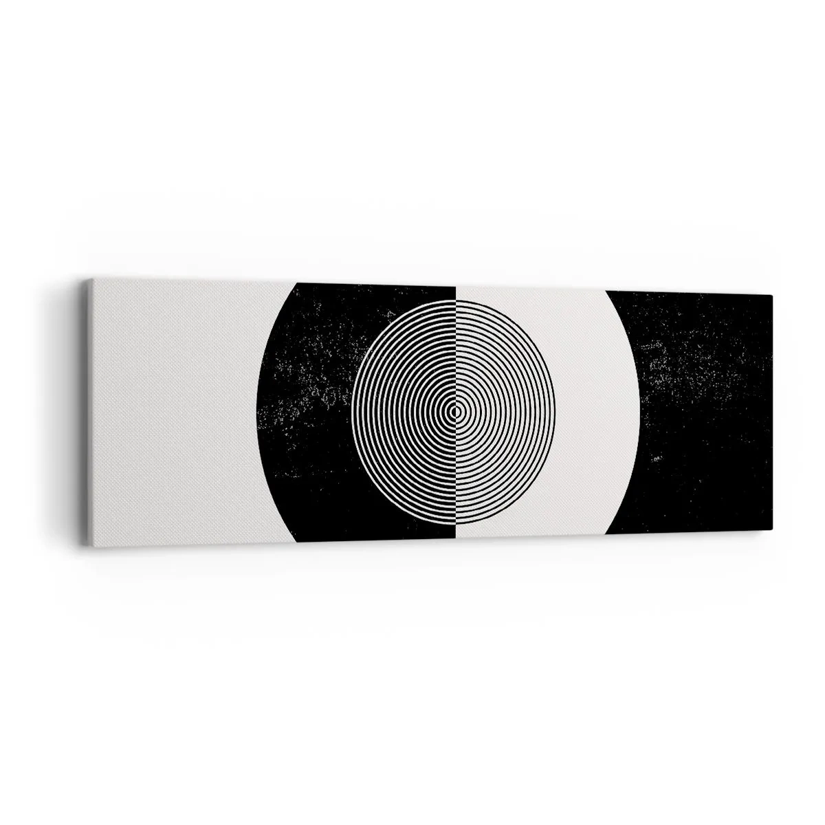 Tablou pe pânză - Armonie în alb și negru - 90x30 cm