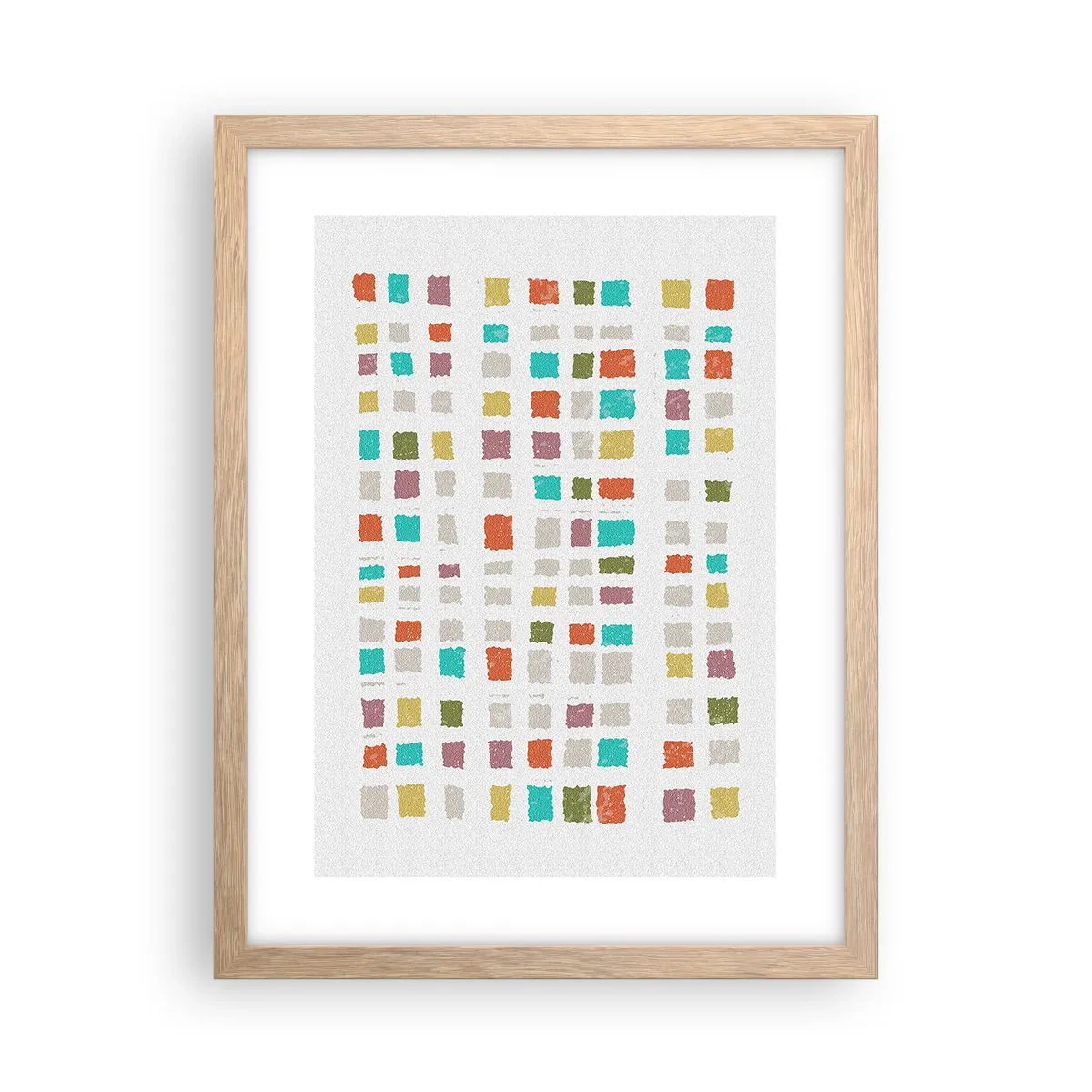 Poster în ramă de stejar deschis - Joc necunoscut - 30x40 cm
