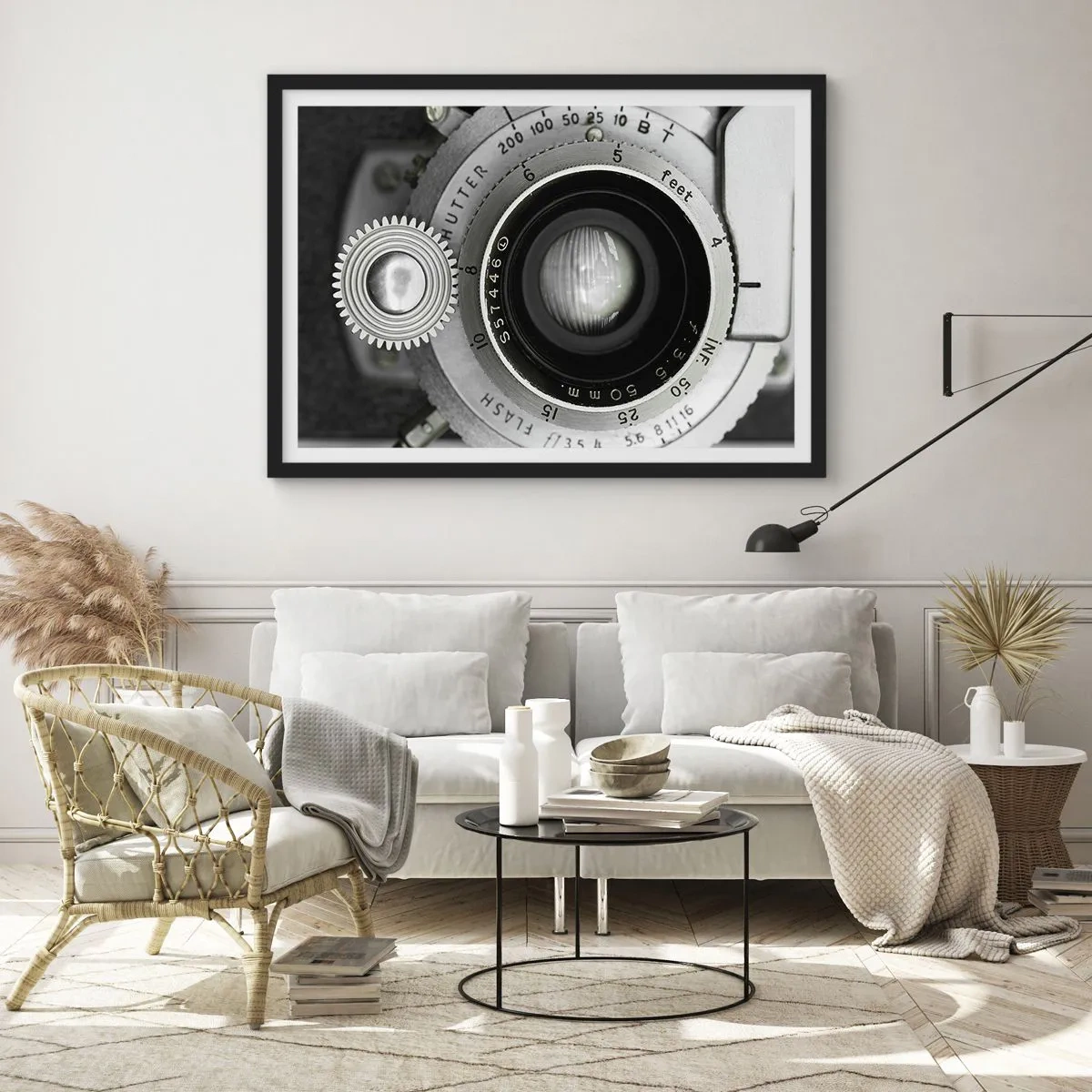 Poster în ramă neagră - Povestea de la Hollywood - 100x70 cm
