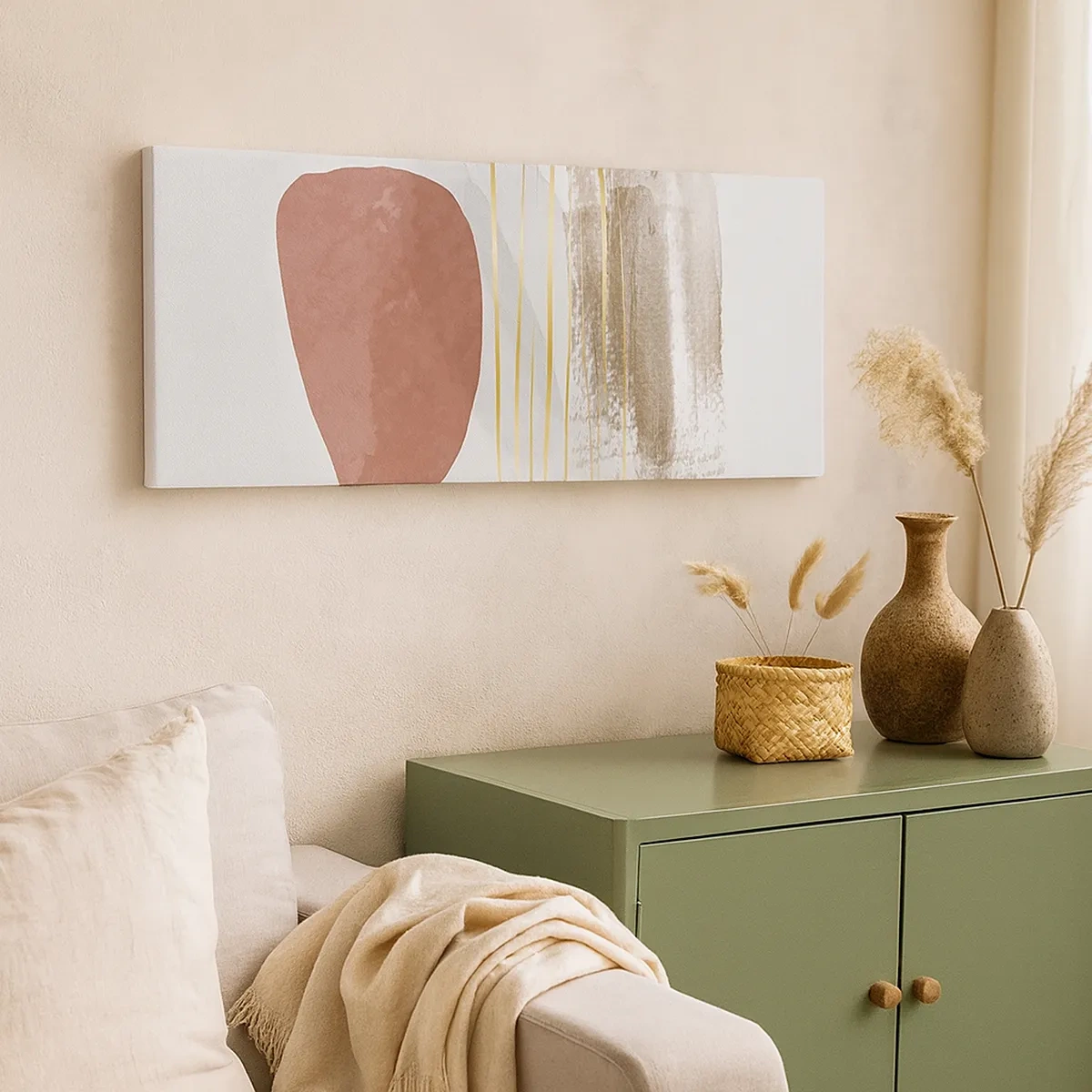 Tablou pe pânză - Colonadă abstractă - 30x30 cm