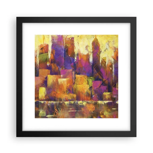 Poster în ramă neagră - Compoziția metropolitană - 30x30 cm