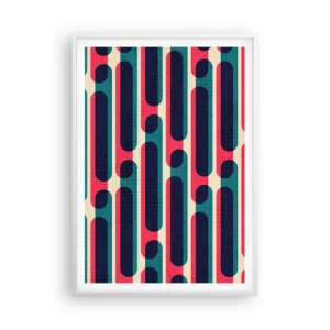 Poster în ramă albă - Înăuntru și înainte - 70x100 cm