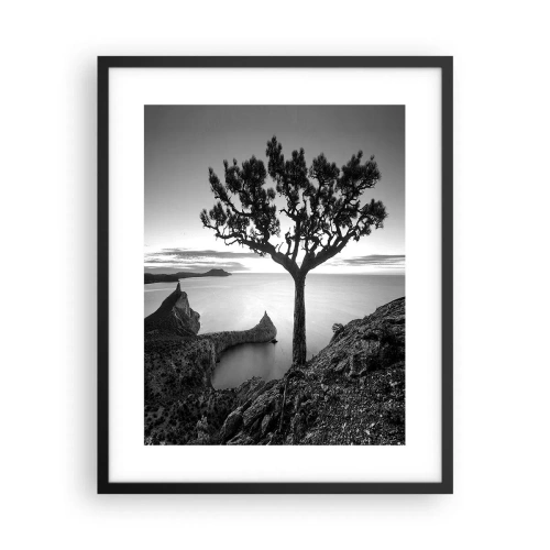 Poster în ramă neagră - Liniște până la orizont - 40x50 cm