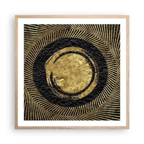 Poster în ramă de stejar deschis - Compoziție glamour - 60x60 cm