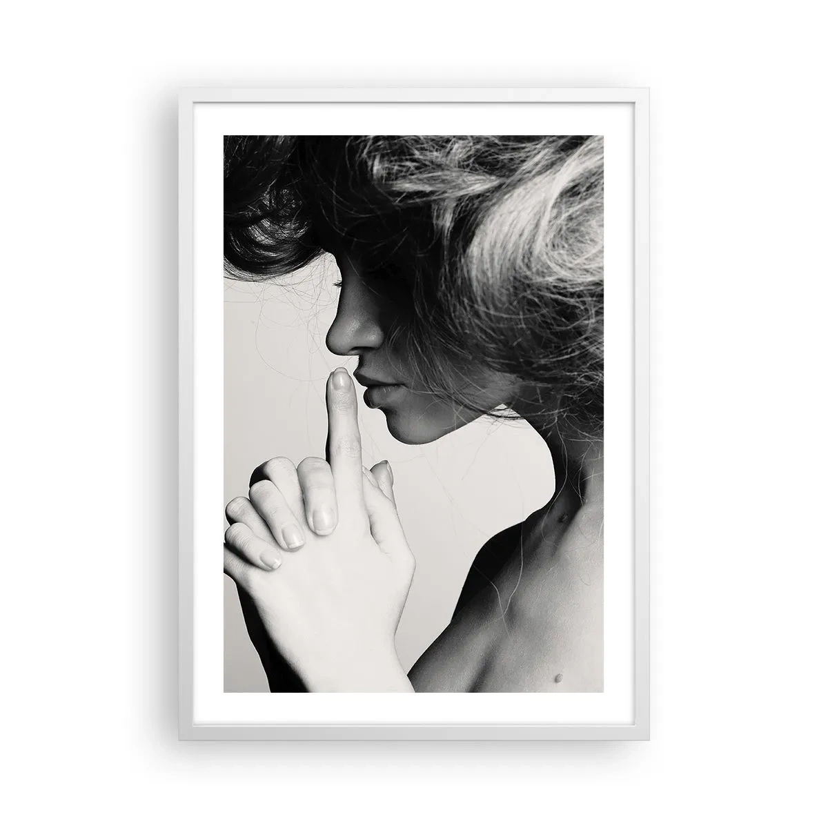Poster în ramă albă - Ascultă-te pe tine însuți - 50x70 cm
