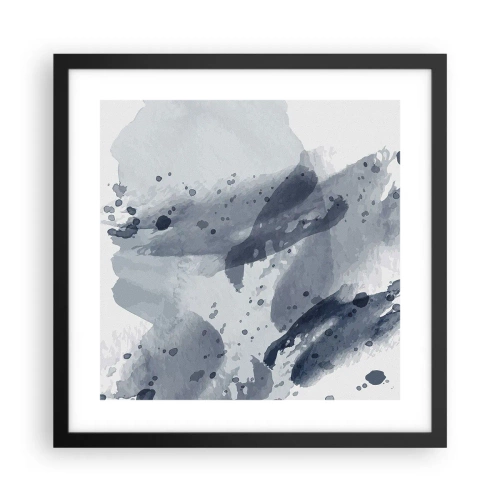 Poster în ramă neagră - Un studiu al naturii de apă - 40x40 cm