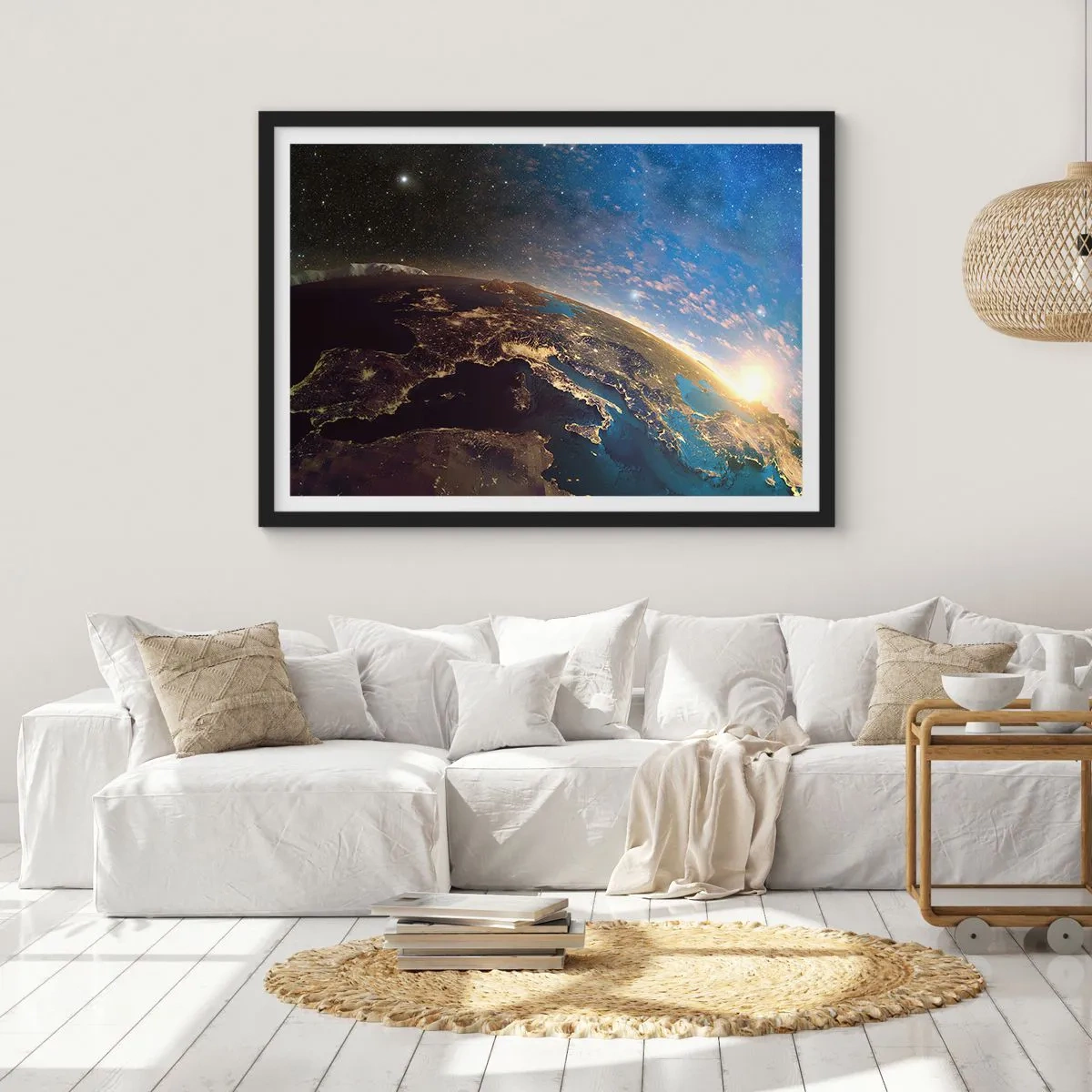 Poster în ramă neagră - Să ne privim de la distanță - 70x50 cm