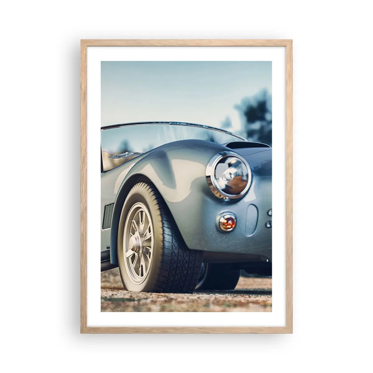 Poster în ramă de stejar deschis - Pentru că stilul contează - 50x70 cm