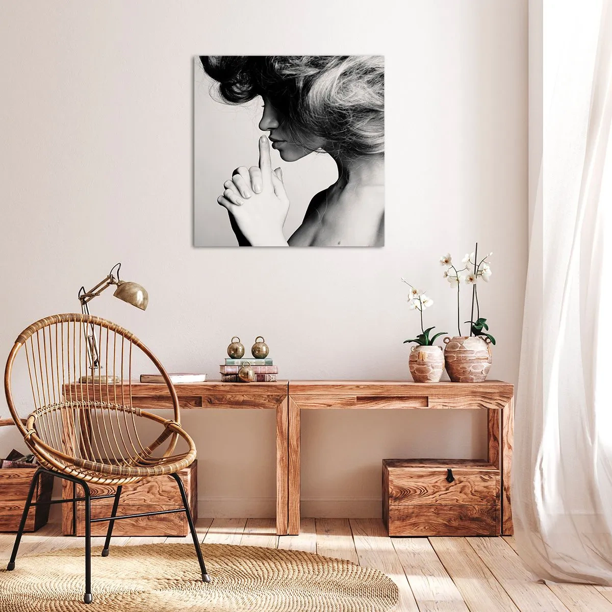 Tablou pe pânză - Ascultă-te pe tine însuți - 70x70 cm