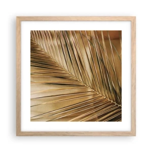 Poster în ramă de stejar deschis - Colonadă naturală - 40x40 cm