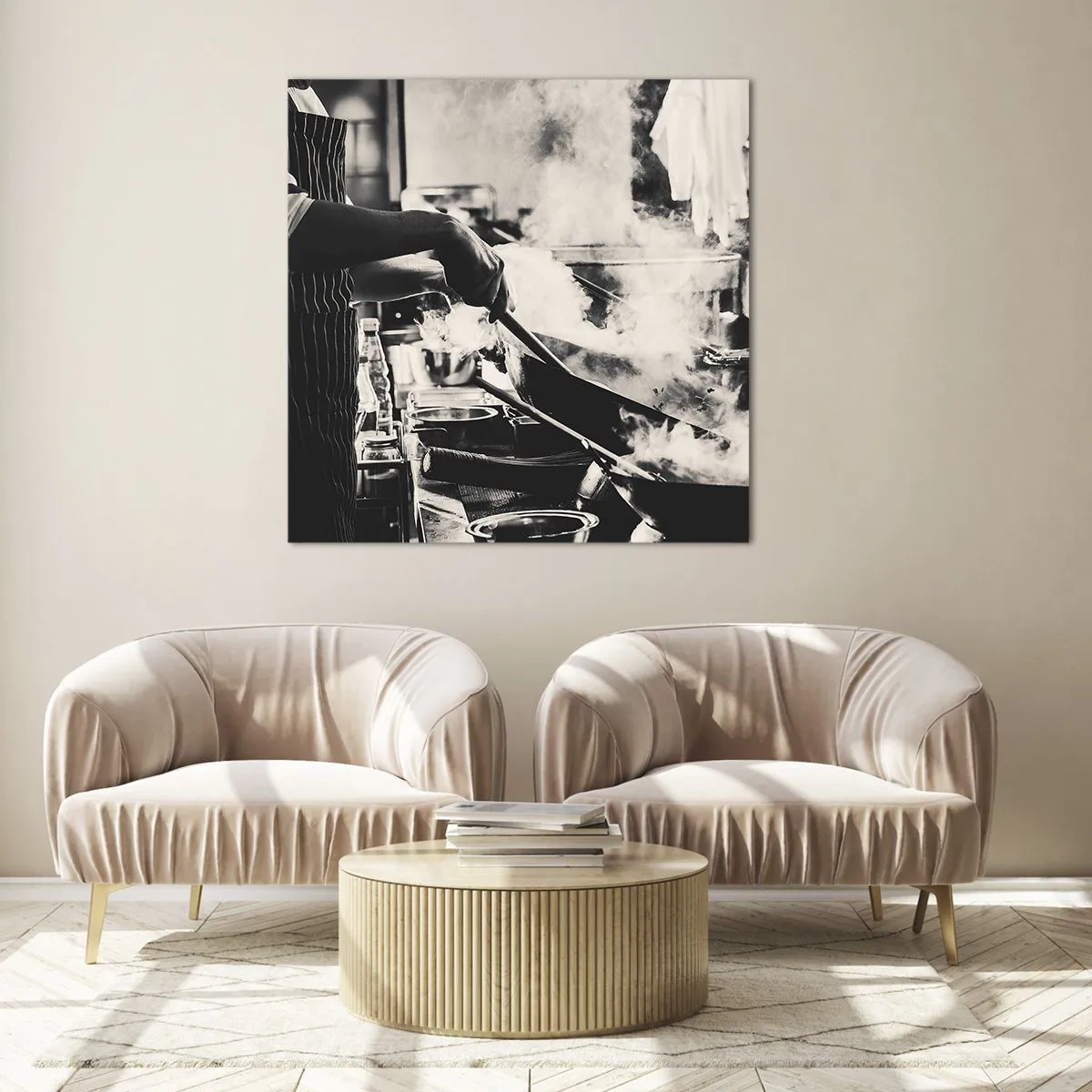 Tablou pe sticlă - Alchimia aromelor - 70x70 cm