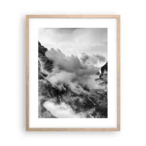 Poster în ramă de stejar deschis - Frumoase și crude - 40x50 cm