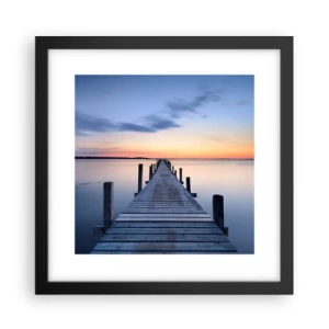 Poster în ramă neagră - Calmul unui amurg senin - 30x30 cm