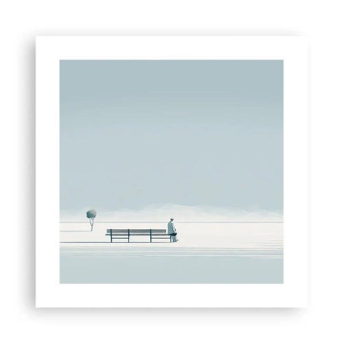 Poster - Da, aștept. - 40x40 cm