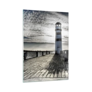 Tablou pe sticlă - Marinari, abia aștept să vă văd - 50x70 cm